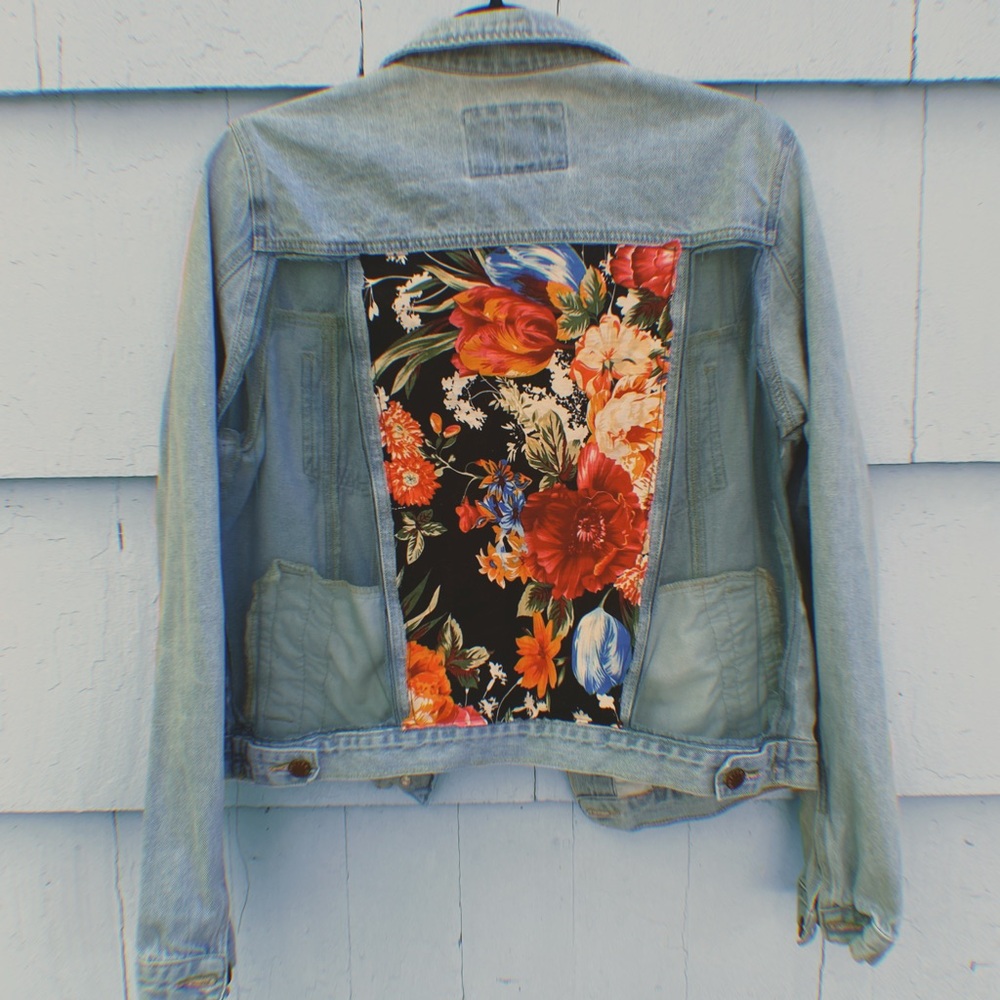 Floral Denim Jacket